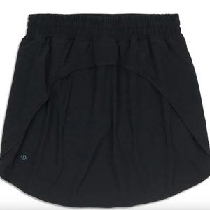 Black Lululemon Hotty Hot High-Rise Skirt